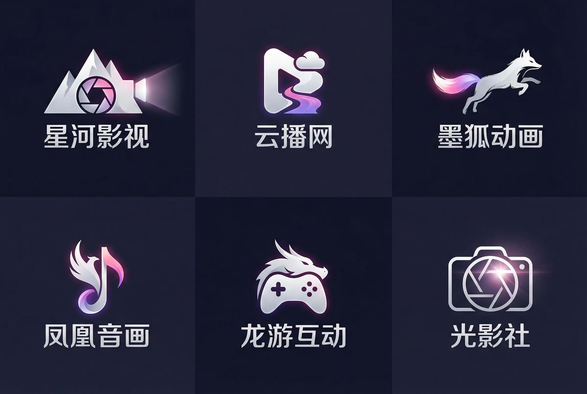 母狗官网合作影视品牌Logo墙
